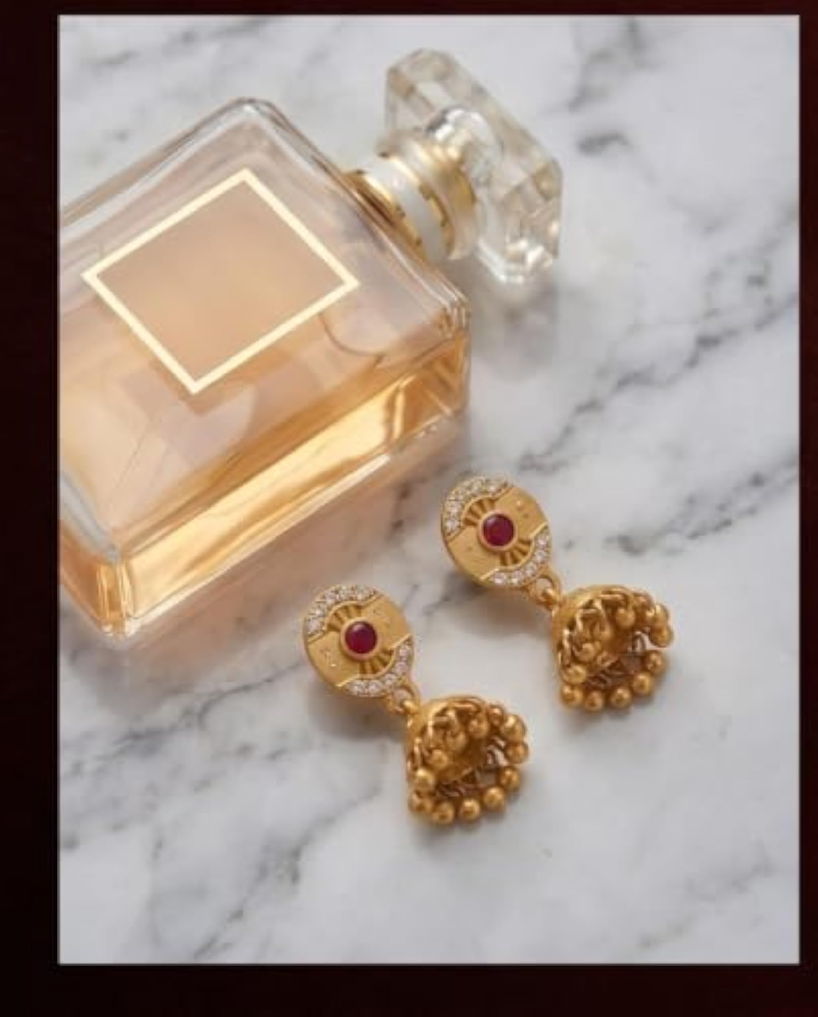 Micro Gold Plated Jhumki Earrings Set